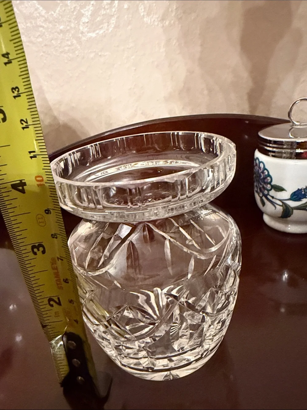 Waterford Crystal jar , container with no lid